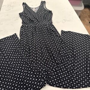 Gilli Black and White Patterned Jumpsuit